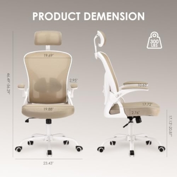 Farini Ergonomic Office Chair with Headrest for Comfort