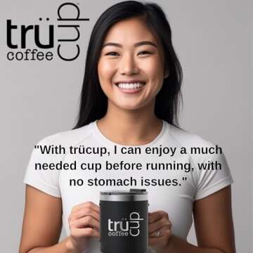 trücup Low Acid Coffee - Medium Roast - 48 Count Single Serve Recyclable Coffee Pods- Smooth, Medium Roast- Can Be Gentle on the Stomach (Medium, 48)