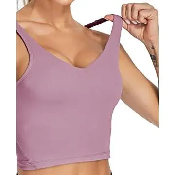 Oalka Longline Padded Sports Bra for Women