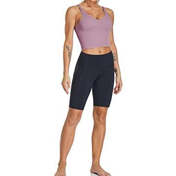 Oalka Longline Padded Sports Bra for Women