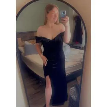 Elegant benoui Velvet Corset Wedding Guest Dress