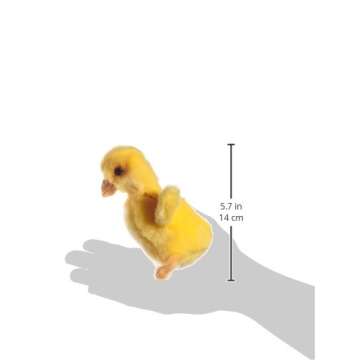 Steiff USA Yellow Pilla Duckling Plush Toy, 5.5” x 5.1” x 3.5” – Cuddly Duck Toy, Airbrushed...