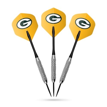 Imperial Green Bay Packers Wooden Dartboard Cabinet Set
