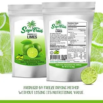 Nutritious SeguFresh Freeze Dried Lime Snacks - Pack of 2