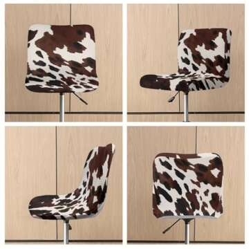 Stylish Psesaysky Cow Bar Stool Seat Covers for Protection