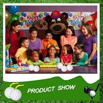 ZHURUININ 12 Pcs Golf Ball Cups 14 oz Golf Party Decorations Plastic Golf Party Favors Golf Decorations for Party Golf Party Supplies for Kids Drinking Golf Themed Birthday Parties