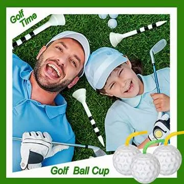 ZHURUININ 12 Pcs Golf Ball Cups 14 oz Golf Party Decorations Plastic Golf Party Favors Golf Decorations for Party Golf Party Supplies for Kids Drinking Golf Themed Birthday Parties