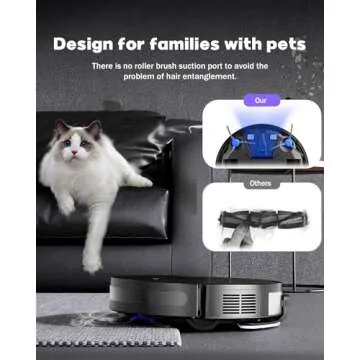 Pureatic V3 Robot Vacuum and Mop, 3 in 1 Robot Vacuum Cleaner, Self-Charging Robotic Vacuum, 120 Min Runtime, 5000Pa Suction, 2.99" Thin, Support 2.4GWifi/ Alexa/App, for Pet Hair,Carpet,Hard Floor
