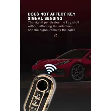 Stylish SANRILY Key Fob Cover for Fiat 500 & More