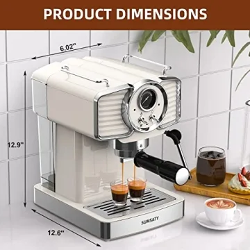 Buy SUMSATY Espresso Machine - Retro 20 Bar Coffee Maker