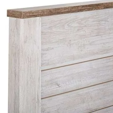 Ashley Willowton Farmhouse Headboard Whitewash - Queen
