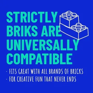 Strictly Briks 12 Pack Stackable Base Plates for Lego