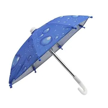 FantasyBear UV Protection Phone Umbrella,Universal Adjustable Piggy Suction Cup Phone Stand Umbrella for Phone,Stand Sun Visor,Sun Shade Cover Sun Shield Phone Suction Cup Holder (Blue)