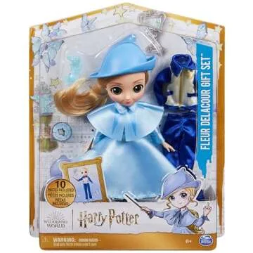 Wizarding World Harry Potter, 8-inch Fleur Delacour 10-piece Doll Gift Set with 2 Outfits and 8 Doll...