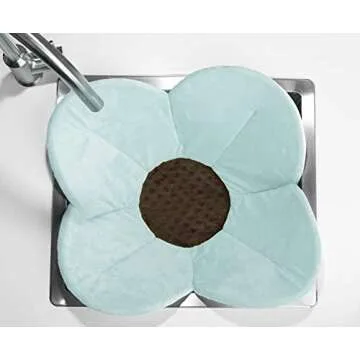 Blooming Bath Poppy Flower Bath Mat for Newborns and Babies