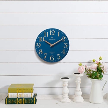 NIKKY HOME Navy Blue Battery Operated Wall Clock