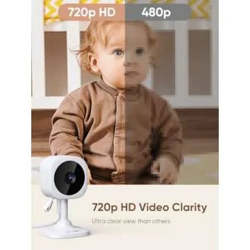 bonoch 4.3" Baby Monitor, 720p Baby Monitor with Camera and Audio, 4000mAh Battery Video Baby Monito...