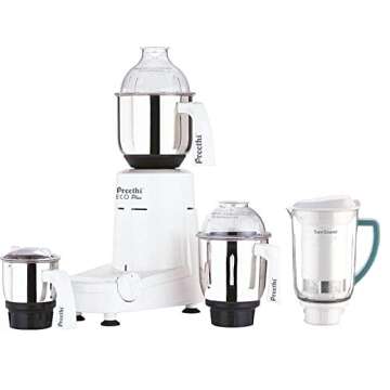 Versatile Preethi Eco Plus Mixer Grinder with 4 Jars