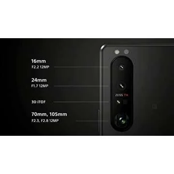 Sony Xperia 1 III XQ-BC72 5G Dual 512GB 12GB RAM Factory Unlocked (GSM Only | No CDMA - not Compatible with Verizon/Sprint) International Version – Frosted Black