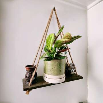 HERDUK 6 Inch Plant Pots, Ceramic Planter Pot with Drainage Hole & Saucer, Indoor/Outdoor Cylinder Round Planter Pot, Green & Beige