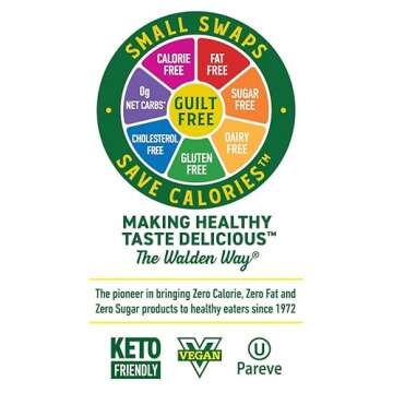 Walden Farms Syrup - Sugar-Free, Calorie-Free, Low Carb, Keto-Friendly, Gluten-Free, Vegan Syrup Alt...