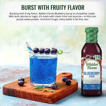 Walden Farms Syrup - Sugar-Free, Calorie-Free, Low Carb, Keto-Friendly, Gluten-Free, Vegan Syrup Alternative for Pancakes, Waffles, Desserts (12 Fl Oz (Pack of 2), Variety Of Blueberry & Strawberry)