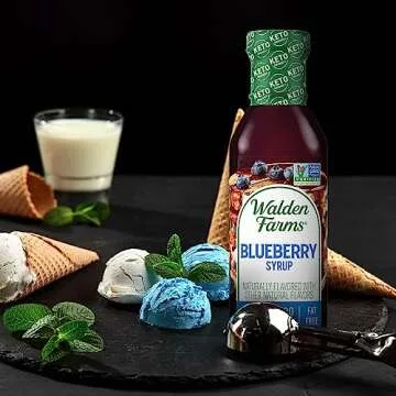 Walden Farms Syrup - Sugar-Free, Calorie-Free, Low Carb, Keto-Friendly, Gluten-Free, Vegan Syrup Alternative for Pancakes, Waffles, Desserts (12 Fl Oz (Pack of 2), Variety Of Blueberry & Strawberry)