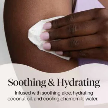 Cora Body Cloths | Cleansing Wipes | Lavender Scent | All Over Refresh | Intimate Areas | Moisturizing and Hydrating | pH Balance | Soothing Aloe | Pouch | Packaging May Vary (60 Count)