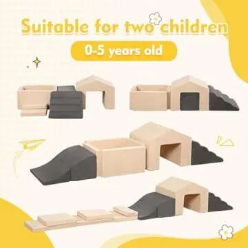 LOAOL Soft Foam Climbing Blocks for Toddlers - Fun Playset