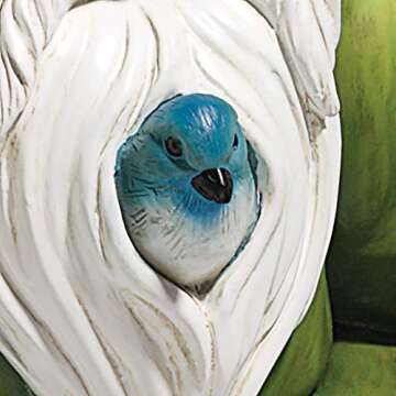 Design Toscano QM13097 Zen Garden Gnome Indoor/Outdoor Statue Lawn Ornament, 9 Inches Wide, 5 Inches Deep, 8 Inches High, Full Color Finish