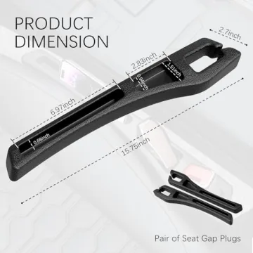 YGDMD 2PCS Car Seat Gap Filler Organizer - Multifunctional No Drop Design