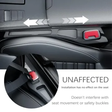 YGDMD 2PCS Car Seat Gap Filler Organizer for Phones Keys