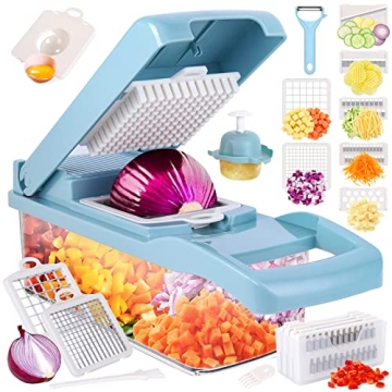 Pro 14 in 1 Vegetable Chopper with 8 Blades