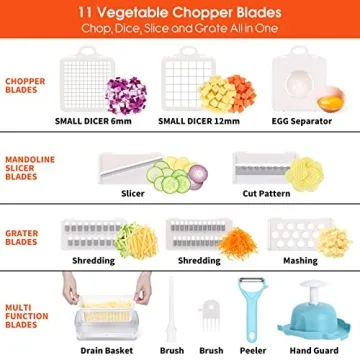 Pro 14 in 1 Vegetable Chopper with 8 Blades