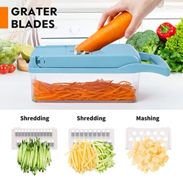 Pro 14 in 1 Vegetable Chopper with 8 Blades