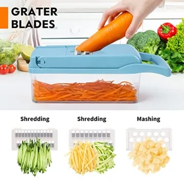 Pro 14 in 1 Vegetable Chopper with 8 Blades