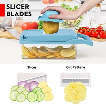 Pro 14 in 1 Vegetable Chopper with 8 Blades