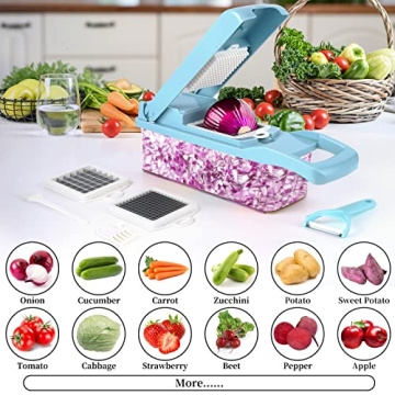 Pro 14 in 1 Vegetable Chopper with 8 Blades
