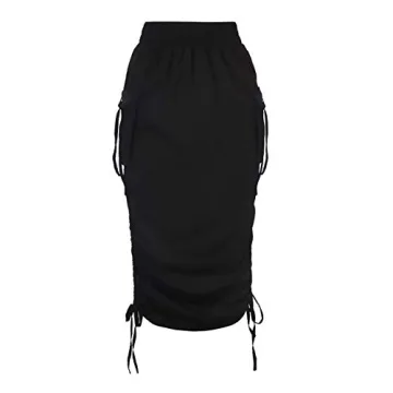 Voghtic Camo Skirts High Waisted Ruched with Pockets