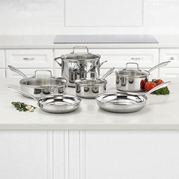 Cuisinart Classic 10-Piece Cookware Set - Stainless Steel