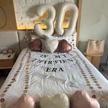 PatiCool Beige Number Balloon 3 for Events and Parties