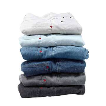 Roamans Women's Plus Size Embellished Straight-Leg Jean with Invisible Stretch&Reg; Stretch Denim