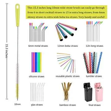 ALINK 8-Pack Bottle Cleaning Brush Set for All Bottles