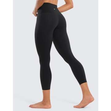 CRZ YOGA Butterluxe High Waisted Capris Workout Leggings for Women 23'' - Lounge Buttery Soft Yoga P...