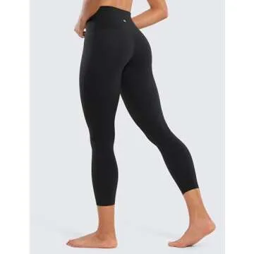 CRZ YOGA Butterluxe High Waisted Capris Workout Leggings for Women 23'' - Lounge Buttery Soft Yoga P...