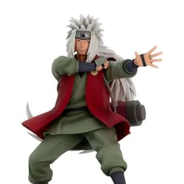 ABYSTYLE Studio Naruto Shippuden Jiraya 7.5" Tall SFC Collectible PVC Figure Statue Anime Manga Figurine Home Room Office Décor Gift