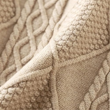 Stylish SANGTREE Women's High Waist Cable Knit Midi Skirt