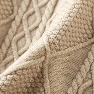 Stylish SANGTREE Women's High Waist Cable Knit Midi Skirt