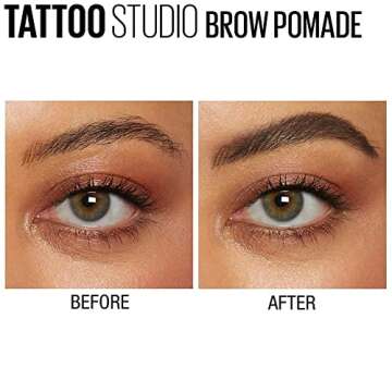 VERONNI Eyebrow Cream,Brow Color Long Lasting Waterproof Eyebrow Pomade Gel,Eyebrows Enhancers Soft Smooth Eye Makeup 0.75oz (#05 Ebony)