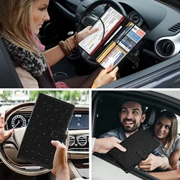 DMLuna Car Registration Insurance Holder - Stylish Organizer